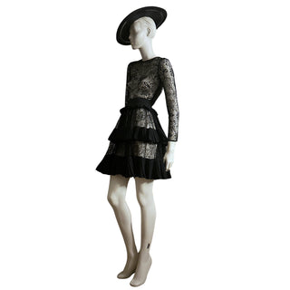 Black Lace Cocktail Dress, Fall 2018