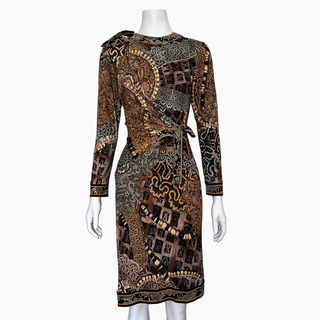 Silk Jersey Long Sleeve Dress