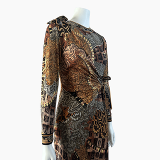 Silk Jersey Long Sleeve Dress