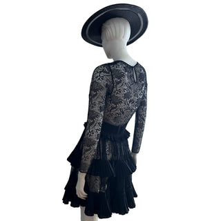 Black Lace Cocktail Dress, Fall 2018