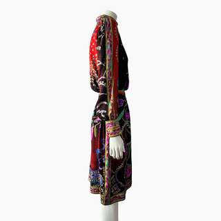 Printed Silk Tunic Dress