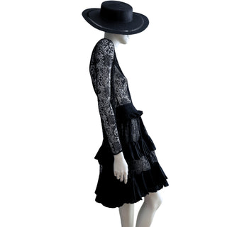 Black Lace Cocktail Dress, Fall 2018