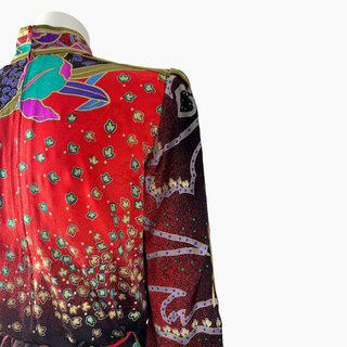 Printed Silk Tunic Dress