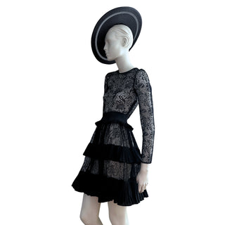 Black Lace Cocktail Dress, Fall 2018