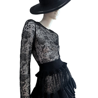 Black Lace Cocktail Dress, Fall 2018
